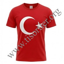 10 kasım Bayrak baskılı Tişört